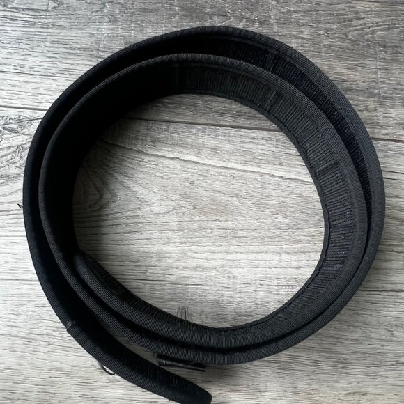 Bianchi Duty Belt #7205 Acumold Inner Liner 40-46" Nylon Black Cop Officer - Picture 1 of 5
